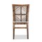 Baxton Studio Laluna Modern Bohemian Greywashed Natural Rattan and Mahogany Dining Chair with Cushion 214-12802-ZORO - alternate 2